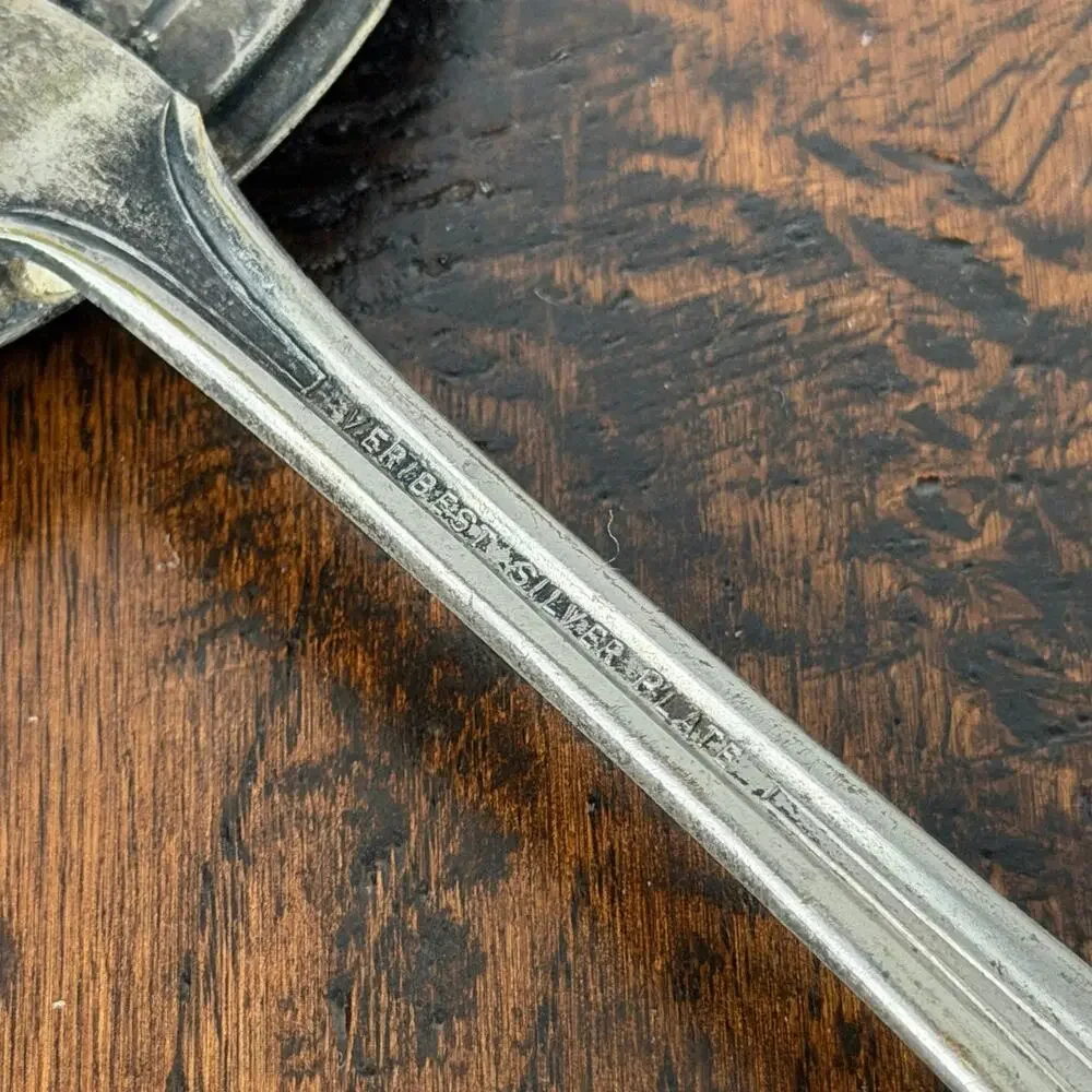 Vintage Veribest Silver Plated English Style Tea Strainer Spoon